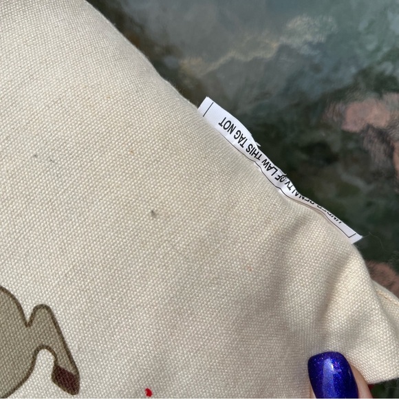 Ashland Decorative Throw Pillow Santa Sleigh Reindeer 3D Nose Jingle Bells - Picture 4 of 9